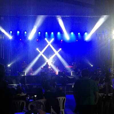 Iluminaci�n Show lighting en la Fiesta del Vino del Condado