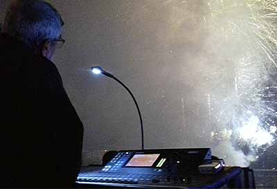 Control de sonido central espect�culo fuegos de Bouzas, Vigo